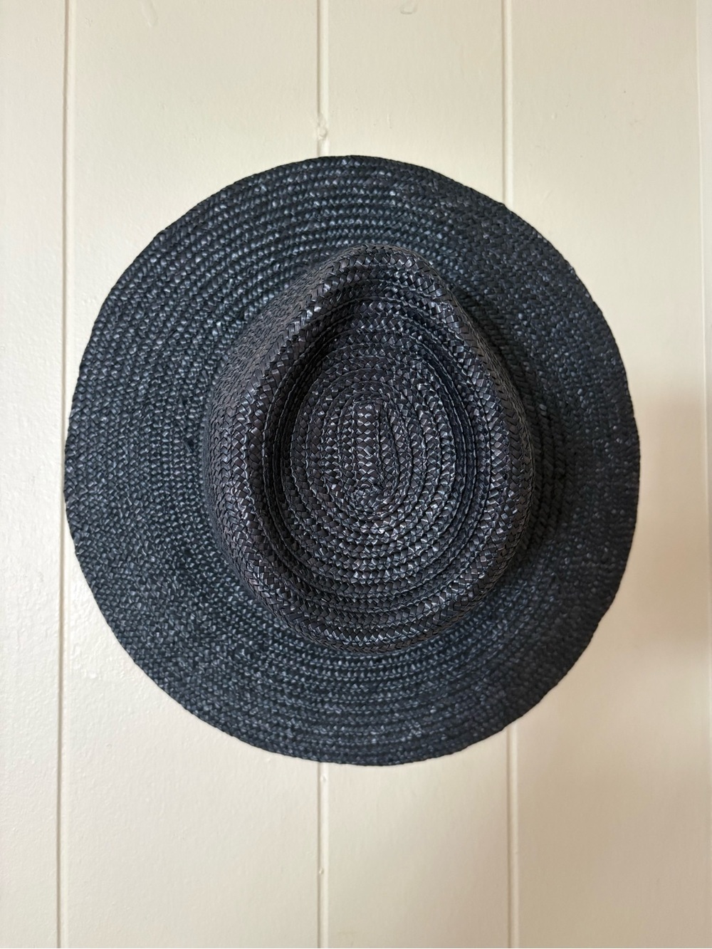 Amuse Society Black Straw Fedora Hat